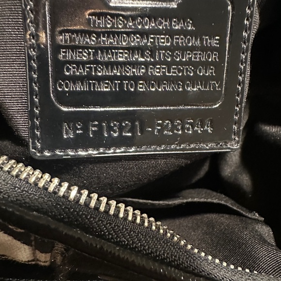 Coach Black and Gray Women's Bag - Picture 6 of 11